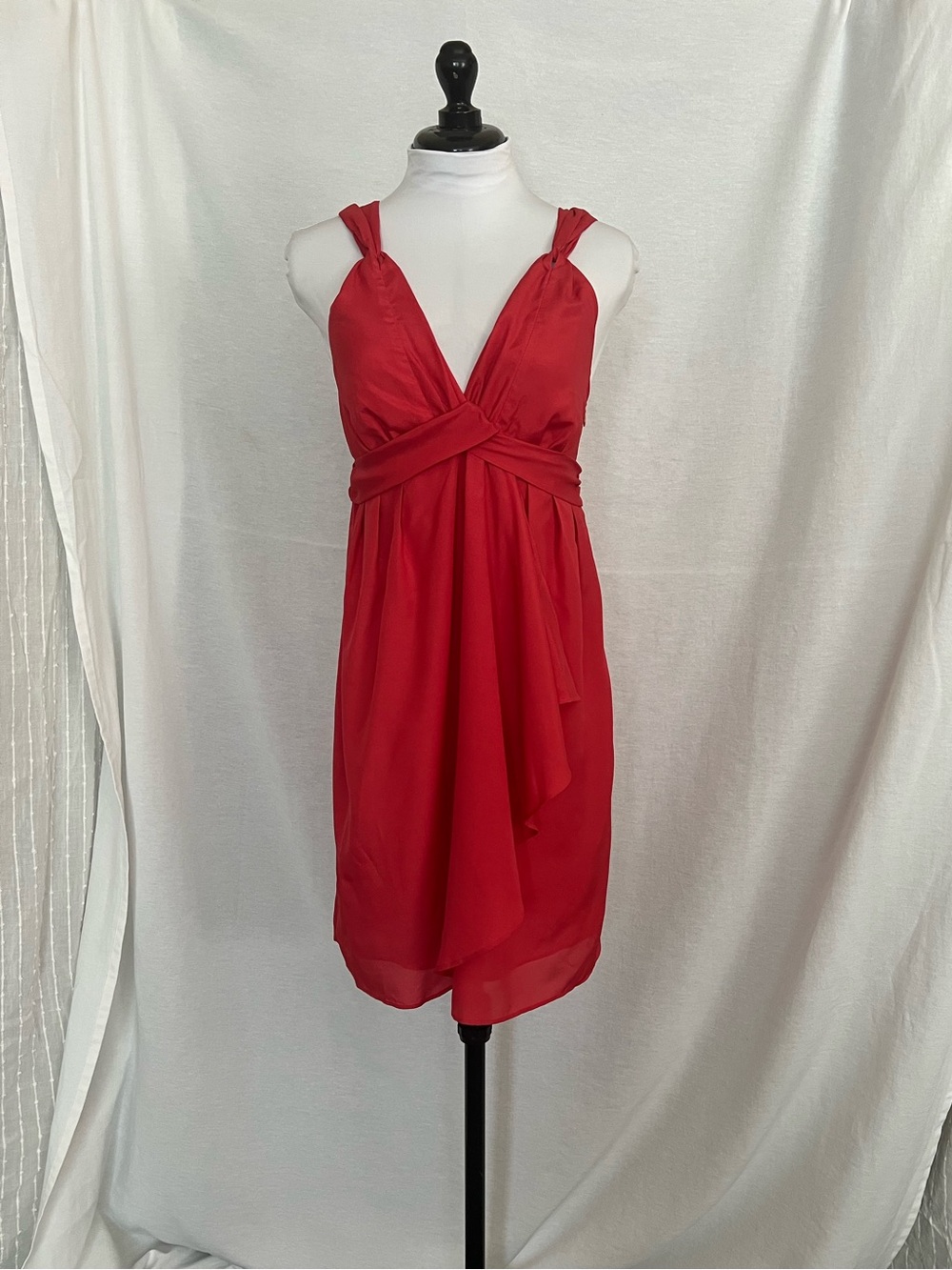Banana Republic tomato red cocktail dress. 2 Petite